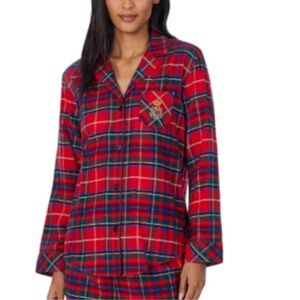 Lauren Ralph Lauren Cotton Pajamas Shirt Medium